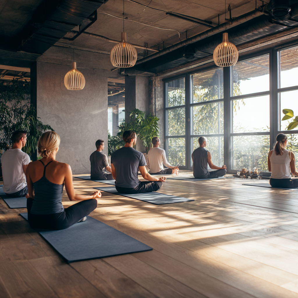 Йога инструктор по време на консултация